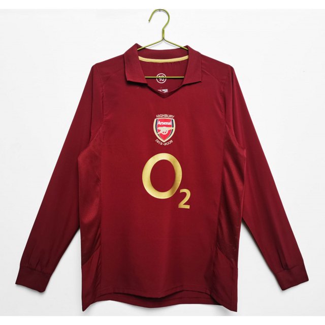 05-06 Arsenal Domicile Maillot de football à Manches Longues
