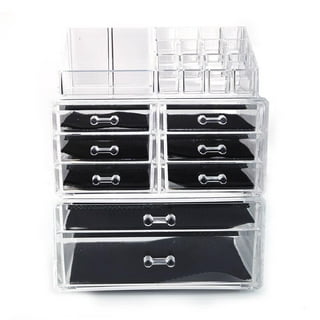 Clear Makeup Organizer And Storage Stackable Skin Care Cosmetic Display  Case With Drawers Make Up Stands For Jewelry Hair Accessories Beauty  Skincare Product Organizing - Temu