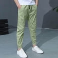 thumbnail image 2 of NOLDARES Boys Sweatpants - Active Boys Joggers Athletic Pants with Pockets & Drawstring Waistband(Light Green,8-9 Years), 2 of 8