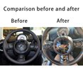 thumbnail image 3 of Car Steering Wheel Center Sticker Cover For MINI ONE  S Clubman R55 R56 R57 R58 R59 R60 R61 Interior Moulding Accessories, 3 of 7