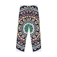 thumbnail image 2 of Haiem Colorful With Blue Oriental Men's Pajama Pants Ultra Lightweight Pjs Bottoms Sleepwear Bottom Pants With Pocket Drawstring-Large, 2 of 7