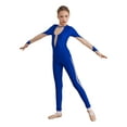 thumbnail image 2 of Haitryli Toddler Girls Ballet Leotards Full Body Gymnastics Unitards One Piece Dance Bodysuit Skating Jumpsuit Royal Blue 14, 2 of 7