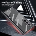 thumbnail image 5 of MonsDirect for 7.6 inch Samsung Galaxy Z Fold 3 5G 2021 Case, Clear Plating Frame Hard PC Back Shell With Screen Protector, Slim Anti-Drop Free Folding Hinge Protection for Galaxy Z Fold 3, Black, 5 of 7