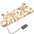 thumbnail image 2 of LQPWZU Merry Christmas Sign, 11" Merry Christmas Lighted Sign for Christmas Decorations, Christmas Hanging Sign Ornaments for Holiday Xmas Door Wall Tree Decorations Indoor Outdoor, 2 of 4