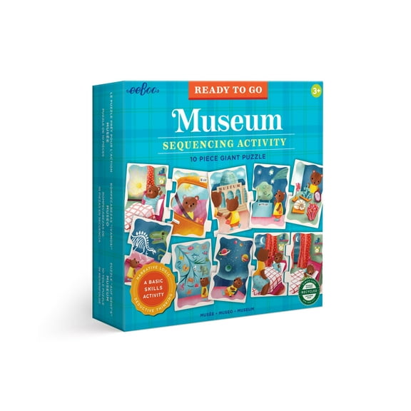eeBoo Ready to Go Puzzle - Museum - Sequencing Activity, Ages 3 and Up