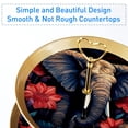 thumbnail image 2 of Elephant Plastic Discs Iron Pillar Jewelry Organizer Display Stand for Earrings Necklaces Bracelets Rings, 2 of 6