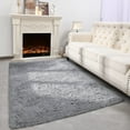 thumbnail image 6 of Cshidworld Ultra Soft Rug for Living Room, 5X8 Fluffy Shag Area Rug for Bedroom, Modern Shaggy Carpets Fuzzy Rug for Teens Dorm Bedside Home Decor Aesthetic, Heavy Duty Non Slip, Gray, 6 of 9