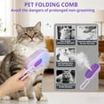 thumbnail image 3 of Electric Spray Pet Grooming Brush, 2-in-1 Mist Massage Comb for Dogs & Cats, Foldable Deshedding Brush with Water Tank, 3 of 6