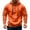 Orange, variant on Qulqfy Cargo Oversized Hoodie Men Green Henley Pullover Casual Long Sleeve Fall Hooded Sweatshirts Mens Sweatshirts L
