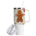 thumbnail image 2 of Gingerbread Man Cookies 40 oz Tumbler with Handle Insulated&nbsp;Travel Mug&nbsp;Lid Straw Leak Proof Steel Vacuum Water Bottles Glasses Fits in Car Cup Holder, 2 of 7