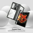 thumbnail image 3 of Allytechgroup Samsung Galaxy Z Fold 6 Case with Camera Lens Protector, Shockproof Rugged Drop Resistance Clear Back Cover Phone Case for Samsung Galaxy Z Fold 6, Black, 3 of 6