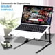 thumbnail image 3 of Soporte Portátil Doble para Laptop Pyle, Mesa Elevada con Altura Ajustable, Diseño Ergonómico y Puntas Antideslizantes para Mezclador DJ, Equipos de Sonido, Estación de Trabajo, Juegos y Uso en Casa, 3 of 7