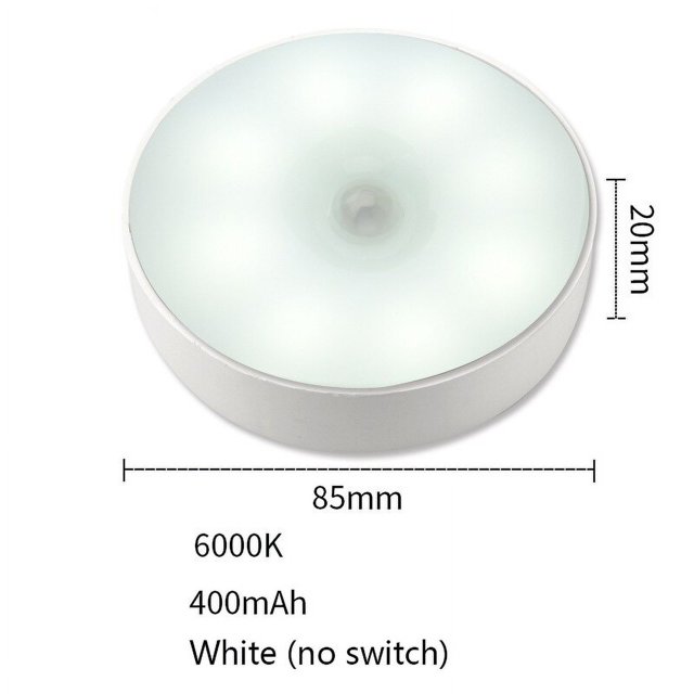 Luz LED con Sensor de movimiento, lámpara recargable por USB para cocina, dormitorio, escaleras, armario, pasillo, armario, luz nocturna