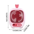 thumbnail image 3 of Dvkptbk portable ac Coolings Mist Fan Humidifying Fan USB Rechargeable Three-speed Office Desktop Fan, 3 of 8