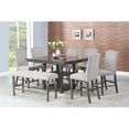 thumbnail image 6 of Steve Silver Caswell Distressed Harbor Grey Counter Table, 6 of 7