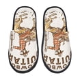 thumbnail image 1 of Fotbe Cowboy Rodeo Guitar Pantuflas Peludas para Mujer con Estampado, Zapatillas de Peluche, Zapatos de Invierno para Casa, Uso Interior y Exterior-Large, 1 of 8