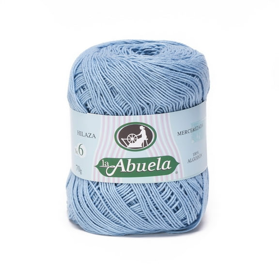 ABUELA NO.6 [70grs] by Omega - Soft Yarn 100% Mercerized Cotton Yarn - Color 21-Steel Blue 509