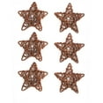 thumbnail image 4 of Delaman Corona, 6 Piezas, Manualidades de Bricolaje, Estrellas de ratán Natural para Bodas, Fiestas, decoración de Navidad, Accesorios(Marron Oscuro), 4 of 8