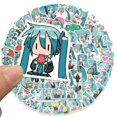 thumbnail image 3 of Pegatinas Hatsune Miku Anime, paquete de 65 unidades, dibujos animados decorativos, 3 of 5