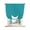 Blue Green, variant on Grey Tie Up Curtains for Small Windows,Adjustable Rod Pocket Valance 45 Inch Short, Modern Pure Gray Window Treatment Balloon Roman Blind Shade, 34" x 45"