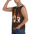 thumbnail image 3 of Fotbe Fall Gnomes Men's Camiseta sin Mangas Estampada para Hombres, Playera Casual para Gimnasio, Entrenamiento, Playa-Medium, 3 of 7