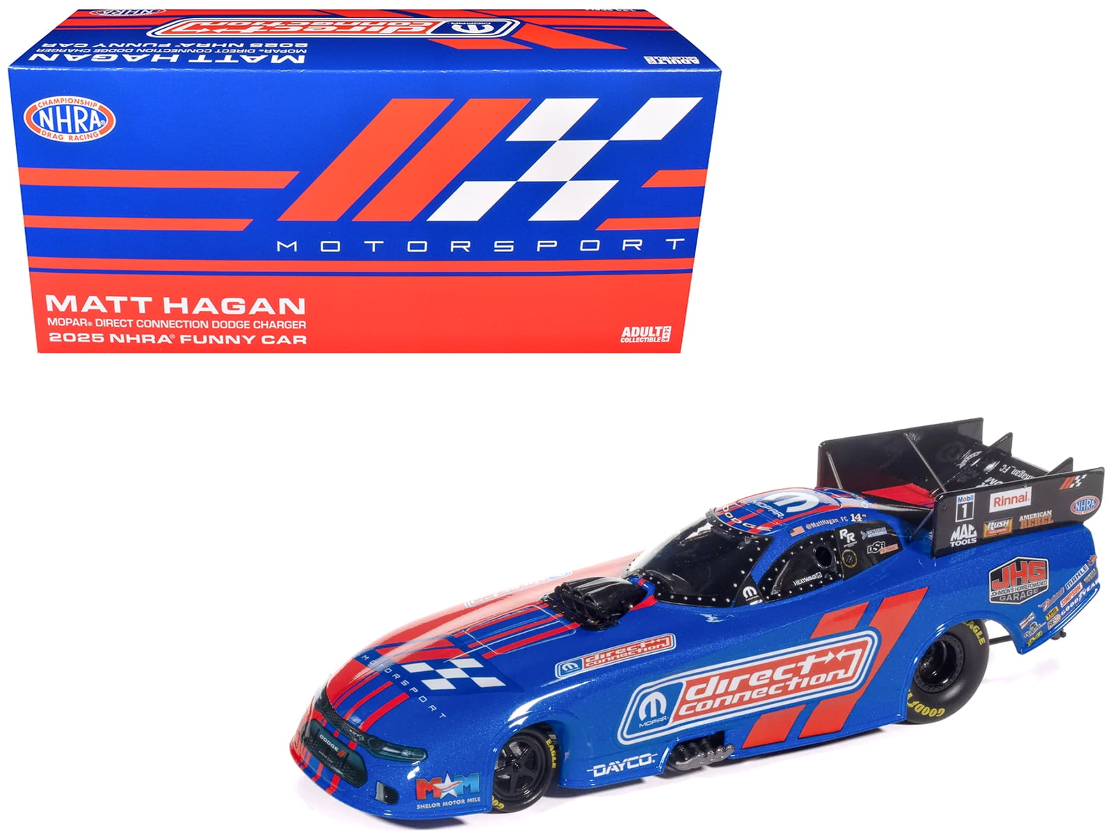 ファニーカー　ＮＨＲＡ模型 NHRA 1/24 Frank Pedregon 2006 von Dutch ダイキャストカー ファニー