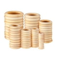 thumbnail image 1 of AURARMLET 100Pcs Curtain Rod Rings In Wood For Home And Christmas Decorations, 1 of 8
