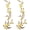 Beige Yellow, variant on 2 PCS Yellow Plum Blossom Iron on Patch, 5.1" x 15.3" Embroidery Applique