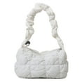 thumbnail image 1 of Bolso Mano Con Burbujas para Mujer Bolso Informal Nailon Con Plumón para Las Axilas (blanco), 1 of 9