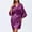 Purple, variant on uublik Belted Robe Women Nightdress Bathrobe Nightgown Comfortable Pajamas for Women Pink