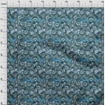 thumbnail image 4 of oneOone Polyester Spandex Teal Blue Fabric African Diy Clothing Quilting Fabric Print Fabric By Yard 56 Inch Wide, 4 of 4