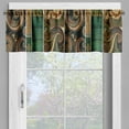 thumbnail image 4 of Ambesonne Paisley Window Valance, Oriental Curlicue Floral, 54" X 18", Teal Army Green Camel, 4 of 5