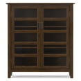 thumbnail image 4 of Simpli Home Burlington 40 inch Wide Solid Wood Transitional Medium Storage Cabinet in Mahogany Brown, 4 of 10