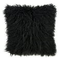 thumbnail image 4 of Saro Lifestyle Mongolian Shaggy Faux Fur Throw Pillow Oatmeal 18 X 18, 4 of 5