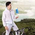 thumbnail image 2 of Cycling Raincoat with Hood for Men Women Waterproof Windproof Jacket, 2 of 8