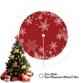 thumbnail image 5 of Tarmeek Christmas Tree Skirt, 24in Snowflakes Christmas Decorations Seasonal Winter Xmas Holiday Tree Mat for Xmas Tree Home Decor Christmas Decorations Indoor, 5 of 8