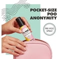 thumbnail image 3 of Toilet spray, travel essential, each bottle up to 300 uses, portable bathroom odor eliminator, contains essential oils, approved size, floral citrus scent 1 pack, 2 fluid ounces, 3 of 4