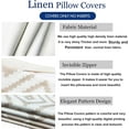 thumbnail image 6 of Decorative Throw Pillow Covers Set of 4 Light Khaki Pillow Covers 20x20 inchThrow Pillow Cases Linen Pillow Case，Modern Farmhouse Outdoor Pillow Covers for Couch Sofa Living Room Bed Car, 6 of 6