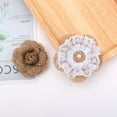 thumbnail image 2 of unbranded 12Ud Flores De Arpillera Con Encaje Y Para Decorar Bodas Y Fiestas Navideñas, 2 of 8