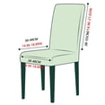 thumbnail image 5 of LKJYER Dining Chair Covers with Long Skirt,Chair Covers for Dining Room Set of 2/4/6,Stretch Removable Chair Slipcovers for Kitchen Wedding Party Banquet, 5 of 7