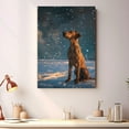 thumbnail image 4 of Starry Night Canvas Inspired Rhodesian Ridgeback Dog Pet Family Friend Peace Oil Painting Art Print Poster Wall Decor, 4 of 6