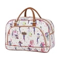 thumbnail image 1 of Bolsa grande para equipaje Salvador resistente de 20 litros para mujer plegable y ligero TOTE de viaje nocturno de PU, 1 of 9