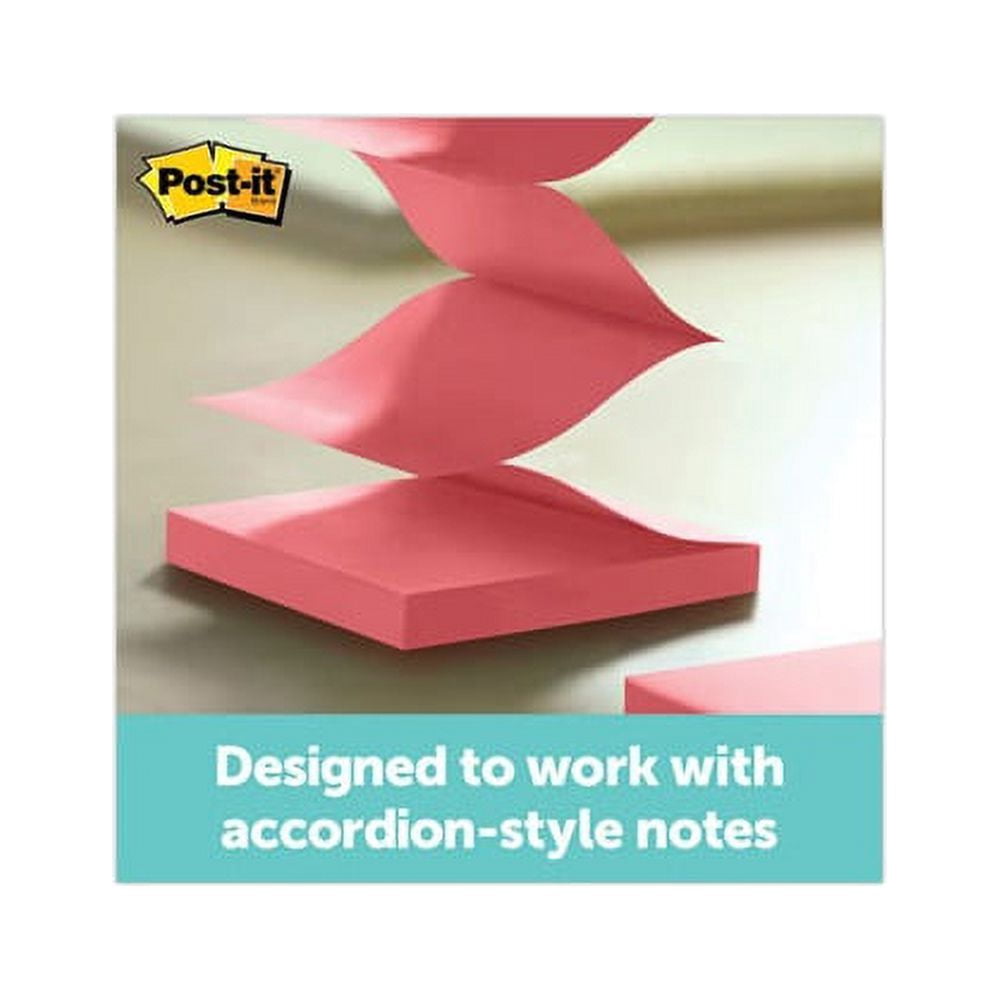 Post-it Pop-up Notes Super Sticky Pop-Up Notes Wrap Dispenser, 3 x 3, Black/Clear (WD330BK)