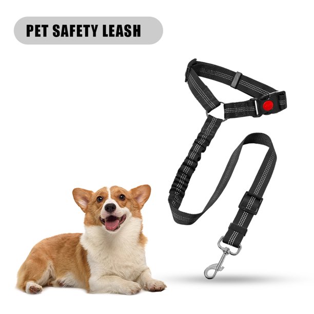 Correa ajustable del gato del perro del cinturón de seguridad del coche del perro del color sólido para el viaje al aire libre del coche