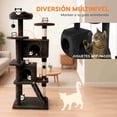 thumbnail image 4 of Torre Árbol Rascador Trepador Poli Pets Varios Niveles Con Escalera, 4 of 7