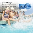 thumbnail image 4 of ZLight 2 Pieces Inflatable Swimming Rings Safety Adjustable Arm Bands Foldable Tube Armlets Sports Equipment Summer Party Blue 1Set, 4 of 6
