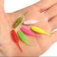 thumbnail image 2 of BIBABLYKE 10pcs Fishing Lure Tiny Worm Baits 35mm 0.25g Mini Needle Tail Soft Baits Simulation Lures Silicone Artificial Baits, 2 of 6