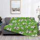 thumbnail image 2 of Fotbe Cows With Calfs Green Manta de Franela con Estampado, Manta Ultrasuave para Cama, Sofá, Auto, Hipoalergénica y Antibolitas-40"x30", 2 of 6