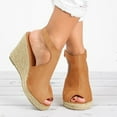 thumbnail image 4 of Kcodviy Sandales Romaines Unies pour Femmes Dames Femmes Sandales à Plateforme Chaussures à Boucle Compensées Décontractées Sandales de Randonnée pour Femmes à Bride Sandales pour Femmes, 4 of 7