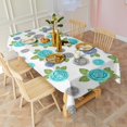thumbnail image 3 of Pioneer Flower Floral Print Pattern Rectangle Tablecloth 60"x102", Waterproof Polyester Table Cloth, Wipeable Spillproof for Dining Camping Indoor Outdoor, 3 of 6